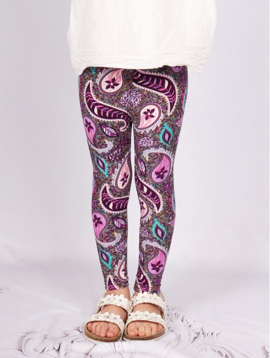 Kids Paisley Print Stretchy Legging 